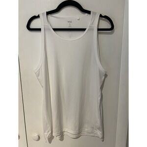 DSG Men's‎ Tank Top Pure White Size Small Running Training Gymwear Activewear